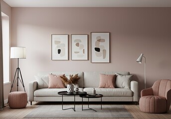 zoom background living room pastel modern interior design