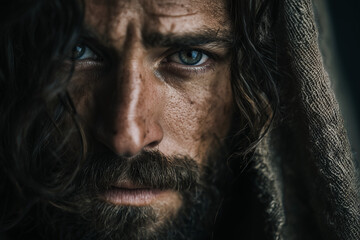 Realistic portrait of Jesus Christ