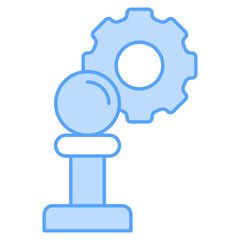 Strategy Blue And White Color Icon Element For Design