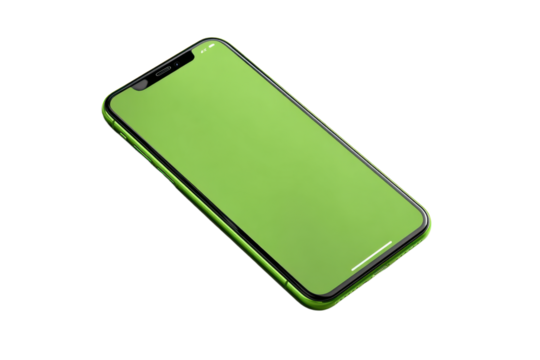 green screen mobile drive isolated on white