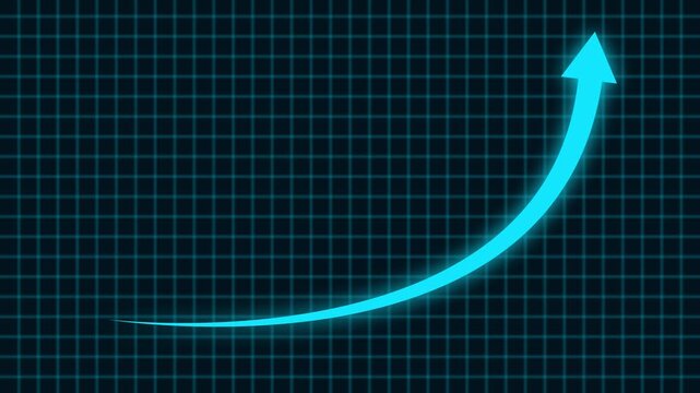 Rising arrow transparent channel. arrow rising transparent channel, business growth arrow and graph chart, Business line arrow and grid line background.