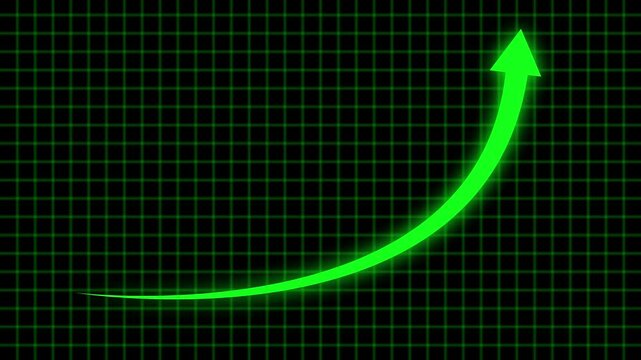 Rising arrow transparent channel. arrow rising transparent channel, business growth arrow and graph chart, Business line arrow and grid line background