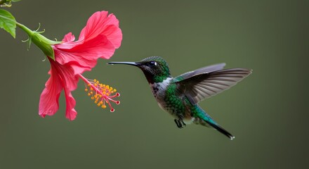 Fototapeta premium hummingbird on flower