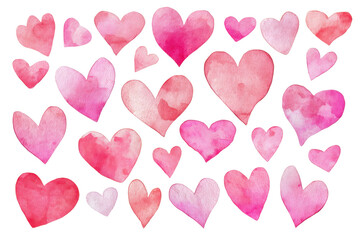 red hearts background