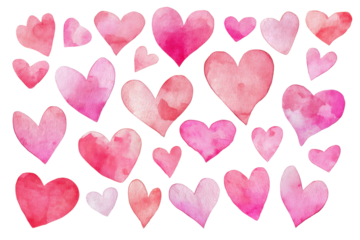 red hearts background