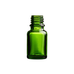 Emerald Green Glass Bottle Mockup - Empty, Studio Shot