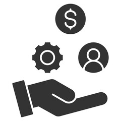 Resource Glyph Icon Element For Design