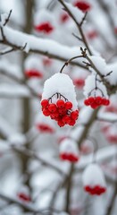 Winter's Crimson Embrace