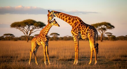 Obraz premium Giraffes in the African Savannah