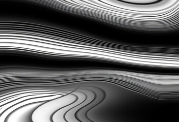 Abstract monochrome wavy lines, gradient black and white, irregular texture, seamless background pattern, seamless, abstract