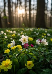 Obraz premium Sunlit Meadow's Whisper