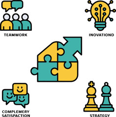 Business Growth and Teamwork Vector Icons
Creative Business and Marketing Icons Set
Flat Style Business Concept Icons
Colorful Startup and Corporate Icons