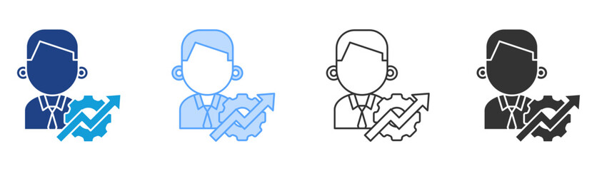 Productivity Icon Set Multiple Style Collection