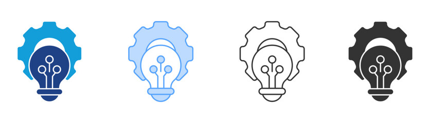 Innovation Icon Set Multiple Style Collection