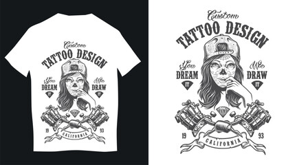 Vector Illustration of an abstract t-shirt design in background