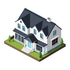 3d render of a residential building