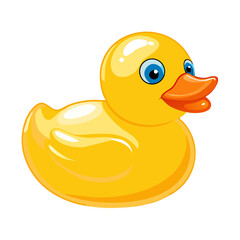 rubber duck isolated on white