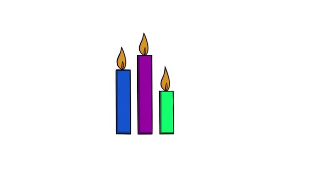 Easy to use hand drawn Candles 