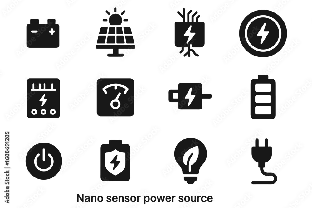 Poster battery indicator vector cell power sensor pad backup nano icon wireless charging