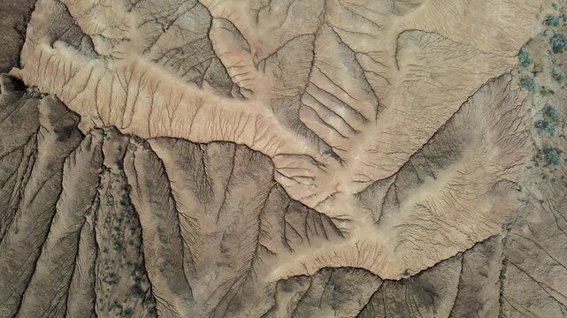 The aerial view of the Kanorchek Canyon in Kyrgyzstan