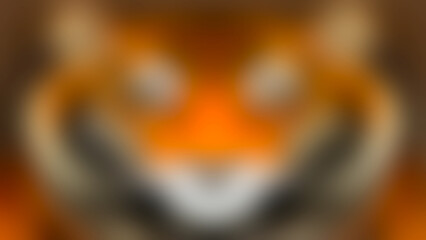 Blurred Tiger Portrait: Abstract Wildlife Photography