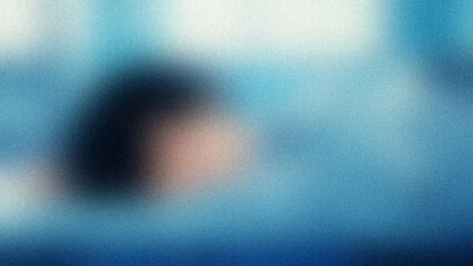 Abstract Blue Texture with Dark Center