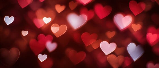 The Vibrant Display of Hearts Creating a Romantic Atmosphere