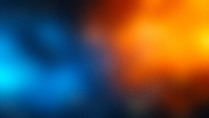 Abstract Blue and Orange Blend