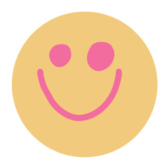Vector illustration of a smile emoji