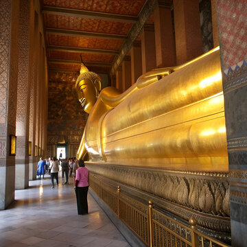 sistine chapel of the east wat pho thailand the