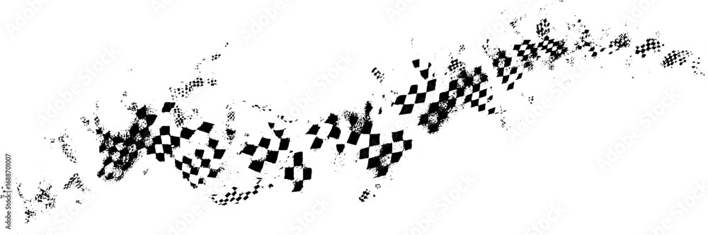 Poster black and white abstract line art pattern with intricate geometric design