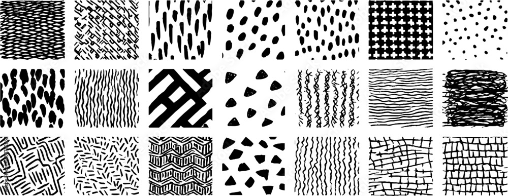Poster black and white abstract line art patterns for creative design projects