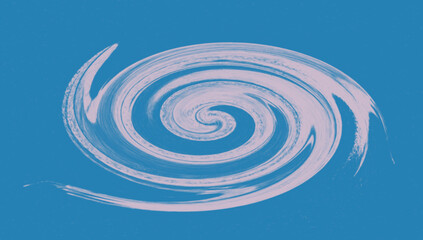 Stunning Abstract Swirl: Blue and Lavender Vortex Design