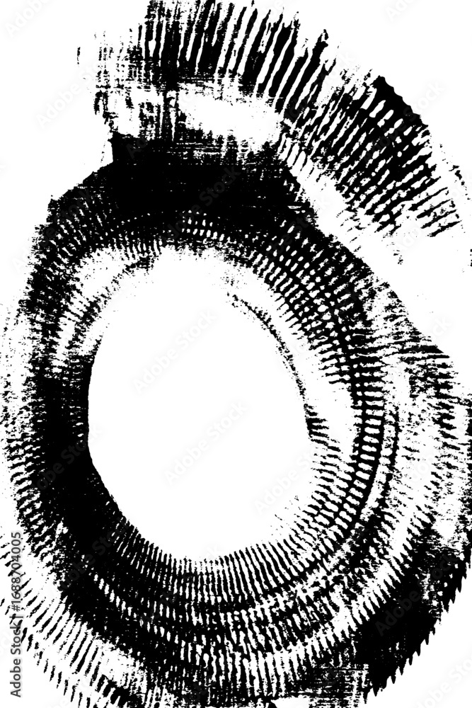 Poster abstract black and white line art with circular pattern for graphic design