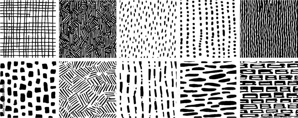 Poster black and white abstract line art patterns for creative design projects