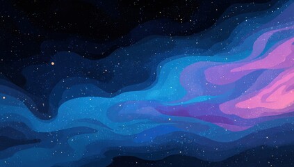 Cosmic paper-cut swirls of deep space