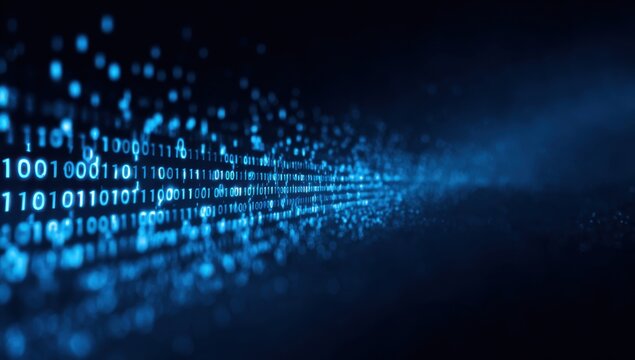 Abstract digital binary code stream