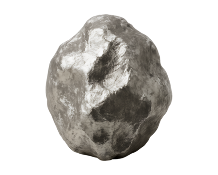 Rough uncut diamond gemstone isolated on transparent background