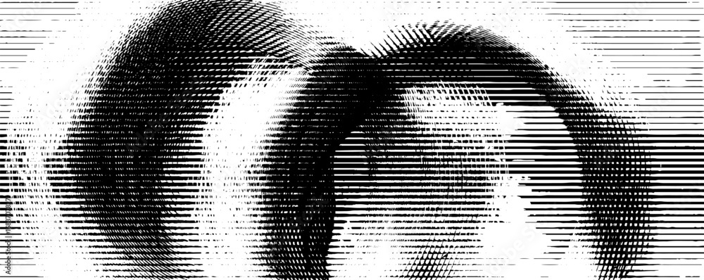 Aufkleber abstract op art with dynamic black and white line patterns for modern design
