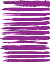 Abstract watercolor paint strokes in a colorful set for artistic background design