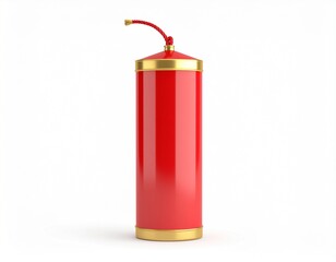 Obraz premium A red burning candle with a small, glowing flame is a bright light in the darkness, a common decoration for the Christmas holiday