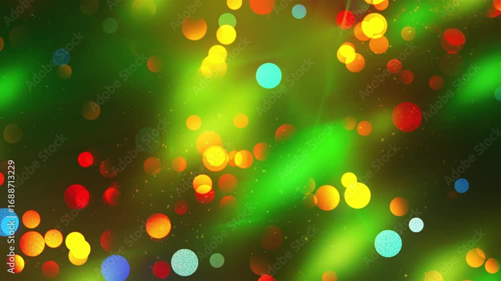 Poster bokeh with lights. computer generated 3d render
