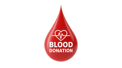 Give the gift of life, a vibrant red blood drop symbolizes hope and humanity with a heart and pulse graphic, inspiring donation for health and wellness.