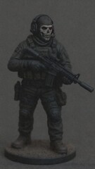 Miniature soldier photo 
