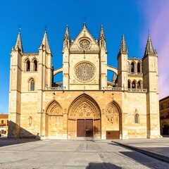 Fototapeta premium Facade of a historic cathedral