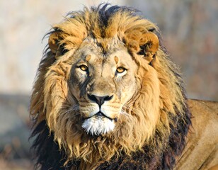 Majestic lion portrait