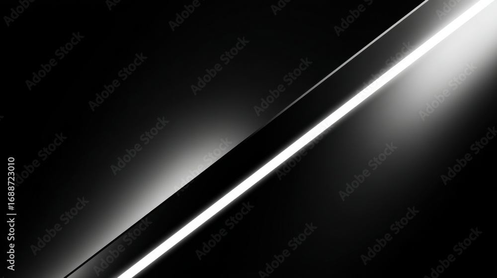 Aufkleber soft lines of light intersect in a dark environment, creating visual interest through the play of li