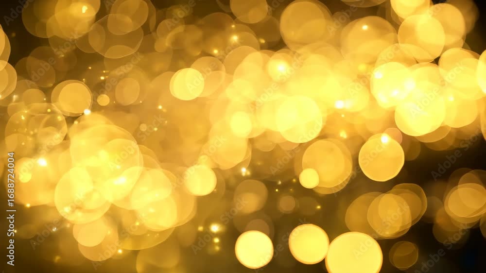 Aufkleber a stunning shimmering gold bokeh light background perfect for festive celebrations, adding elegance 