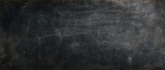 The blackboard surface with a textured, scratched, and dark appearance.