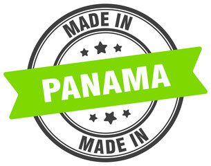 Made in Panama round sign. Made in Panama stamp.